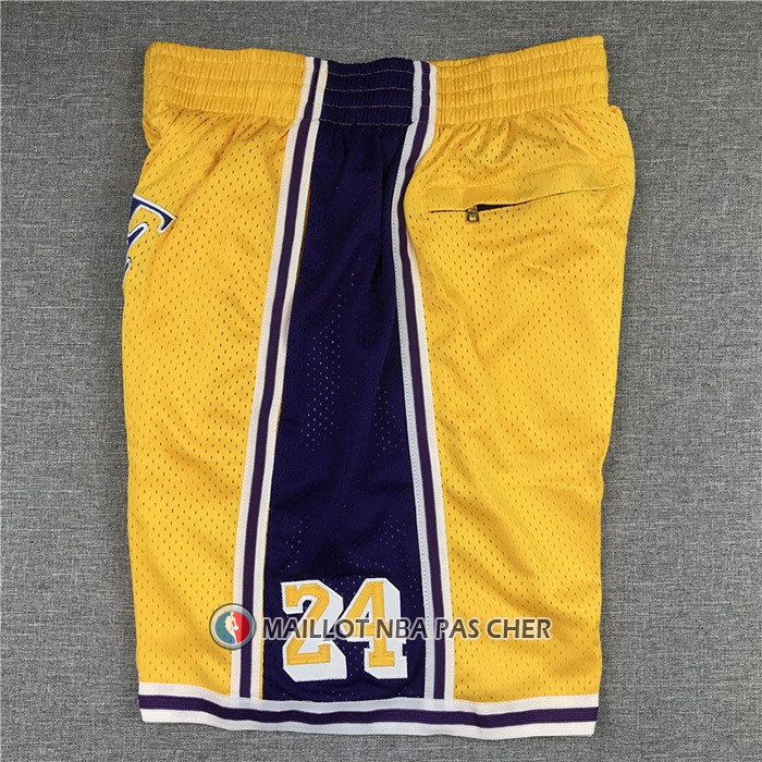 Short Los Angeles Lakers Kobe Bryant Just Don Jaune